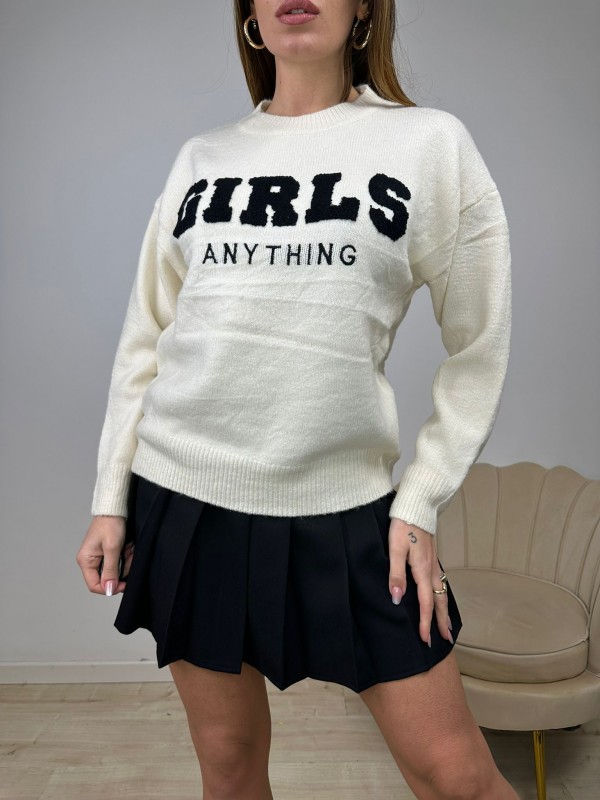 PULLOVER GIRLS BEIGE