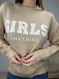 PULLOVER GIRLS CAMEL