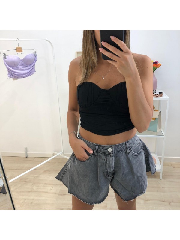 TOP BUSTIER NERO