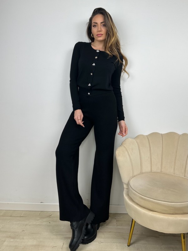 PANTALONI JOGGERS CAROL NERO