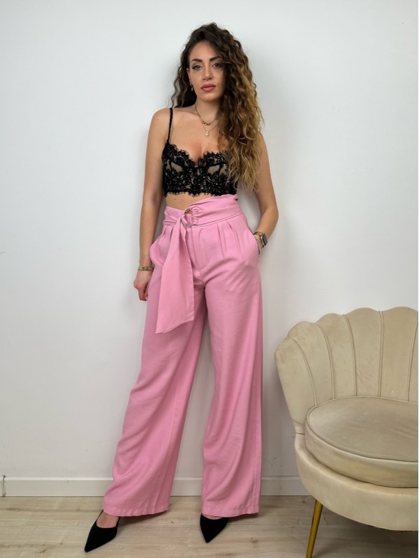 PANTALONI FREMY LUMINA ROSA