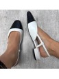SLINGBACK BICOLOR BIANCA
