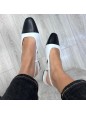 SLINGBACK BICOLOR BIANCA