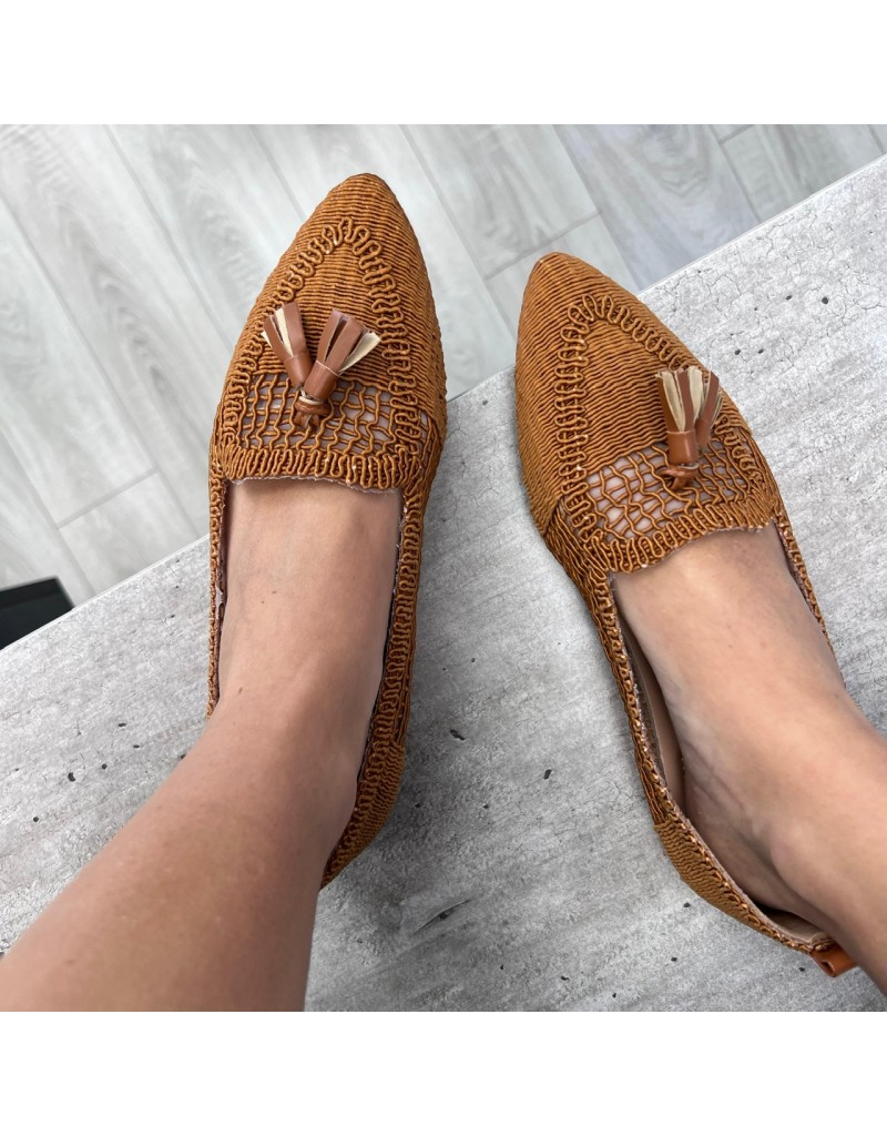 MOCASSINI UNCINETTO FARY CAMEL