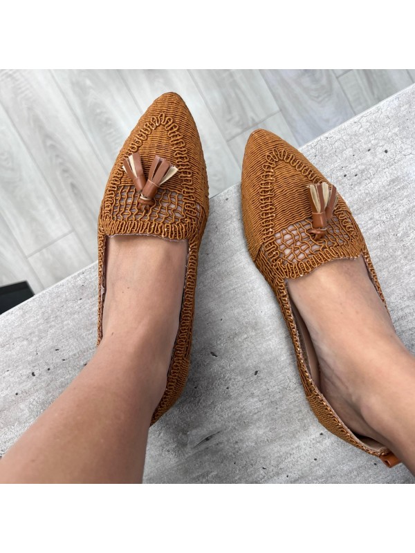 MOCASSINI UNCINETTO FARY CAMEL