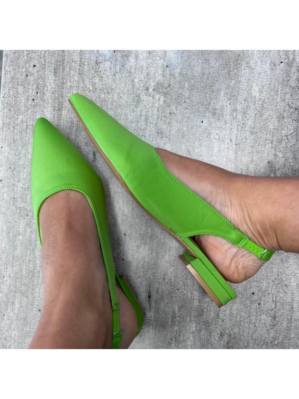 SLINGBACK SIMPLY LICRA VERDE