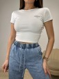 T-SHIRT CROP FEMY BIANCA