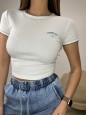 T-SHIRT CROP FEMY BIANCA