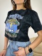 T-SHIRT CROP BOSTON NERA