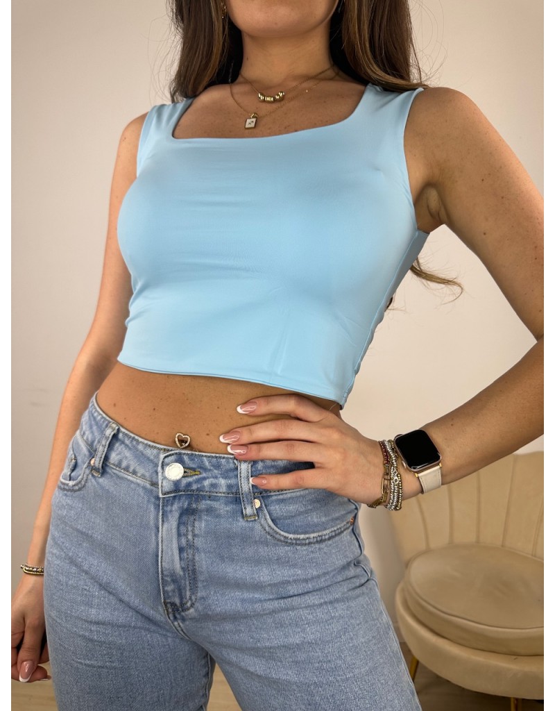 TOP SIMPLY FEMY AZZURRO