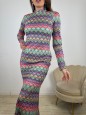 LONG DRESS REBECCA MULTICOLOR