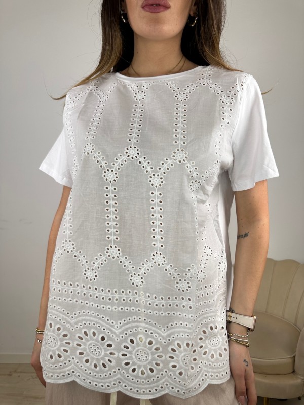 T-SHIRT PLESY BIANCO