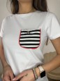 T-SHIRT MARINE BIANCA