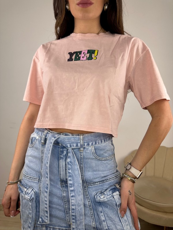 T-SHIRT YEET ROSA