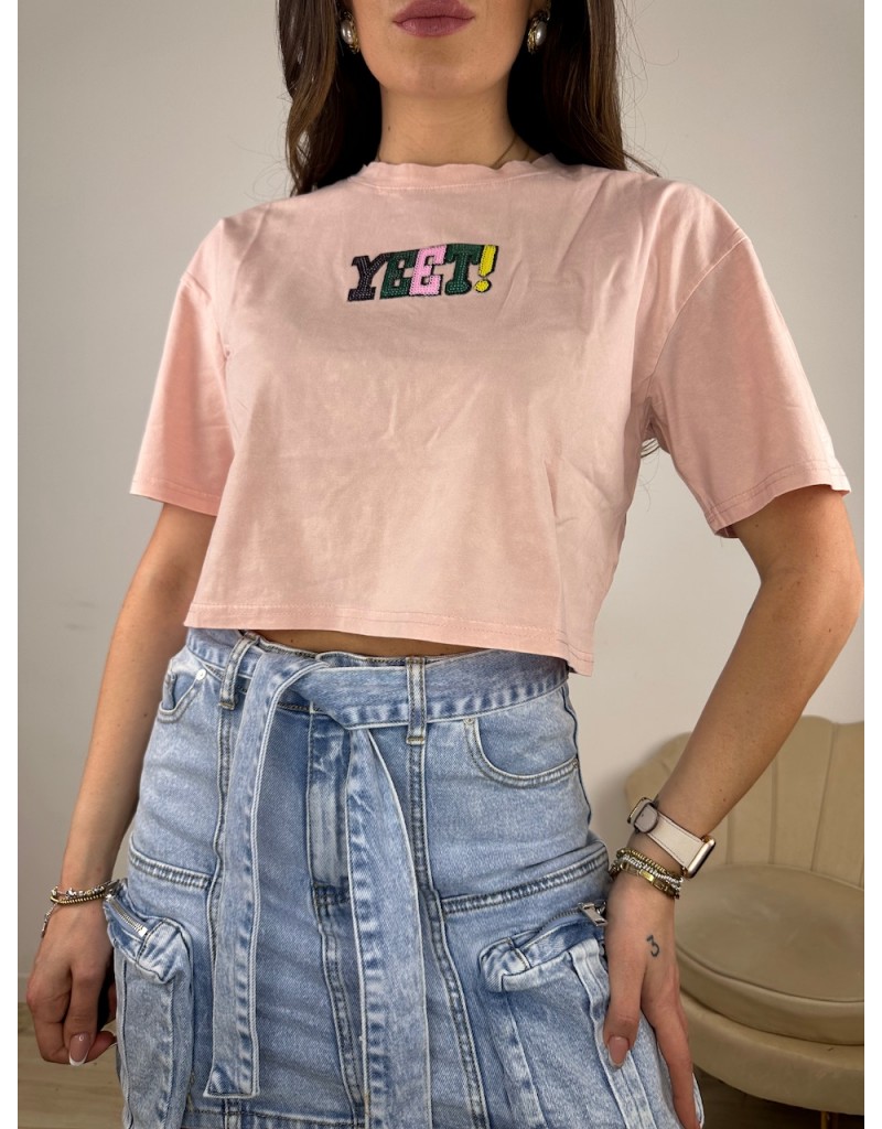 T-SHIRT YEET ROSA