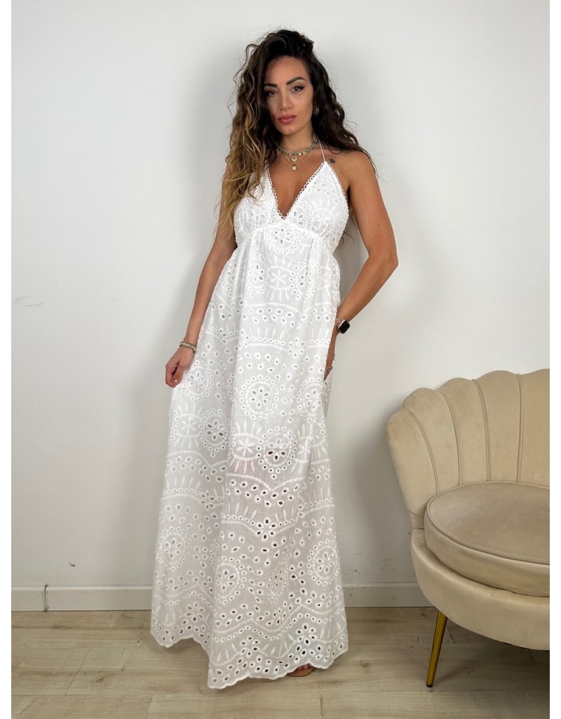 LONG DRESS PIZZO SANGALLO