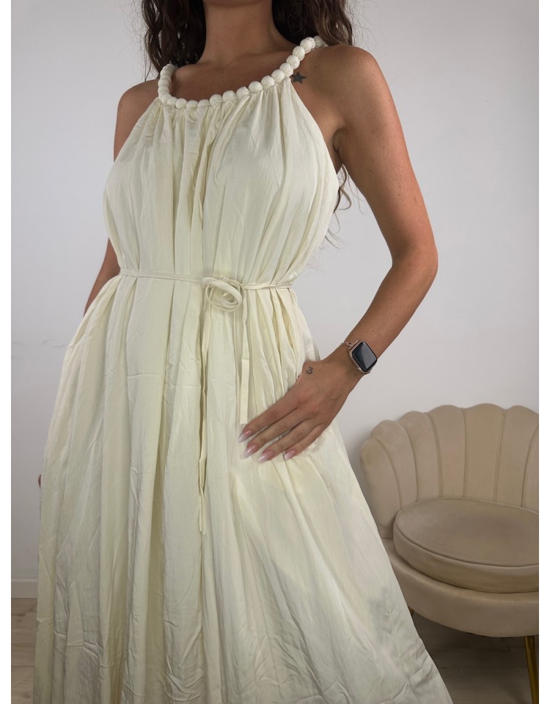 LONG DRESS FIORELLA BEIGE