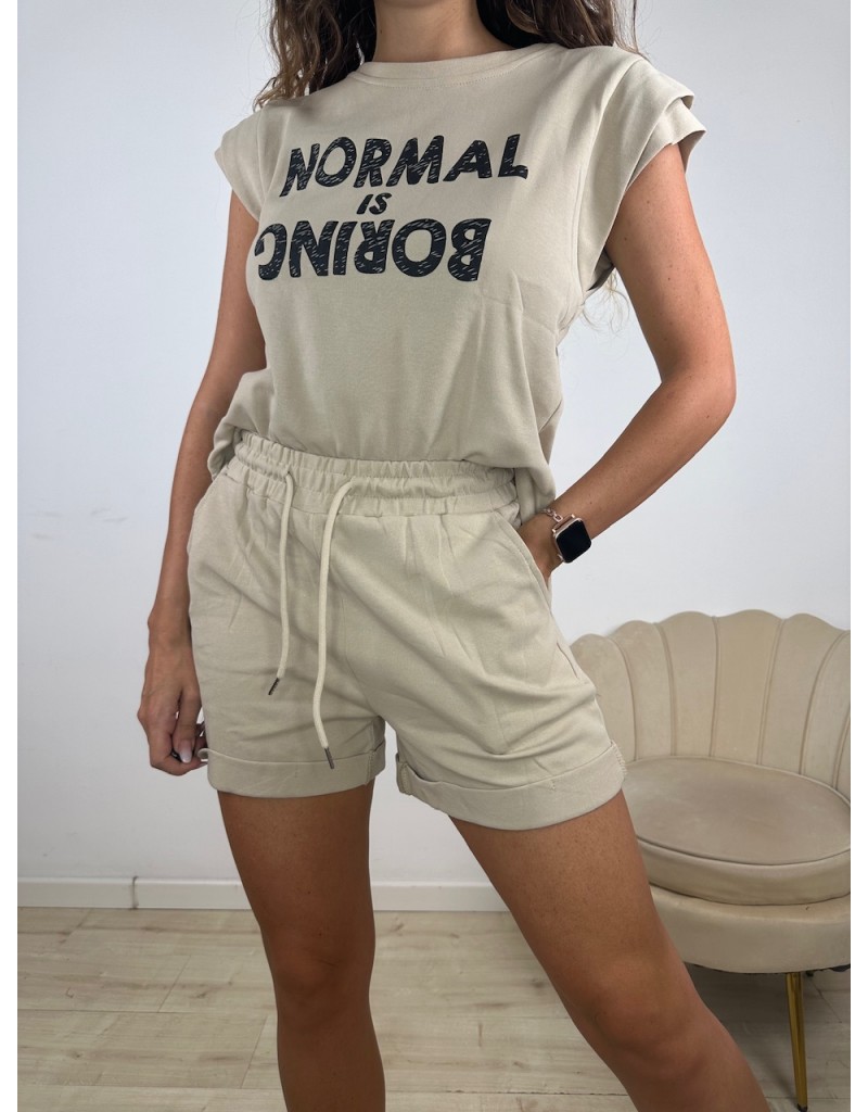 CO ORD SET MICOL BEIGE