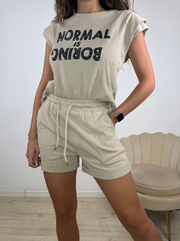 CO ORD SET MICOL BEIGE