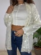 BLAZER PAILLETTES BURRO