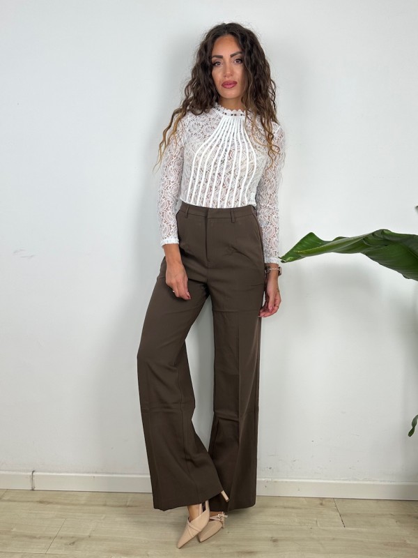 PANTALONI FULL LENGHT MARRONE