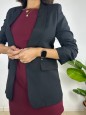 BLAZER MANICHE ARROTOLATE NERA