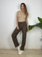 PANTALONI JOGGERS SFUMATO MARRONE
