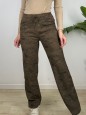 PANTALONI JOGGERS SFUMATO MARRONE