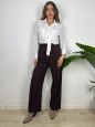 PANTALONI CLOE MARRONE