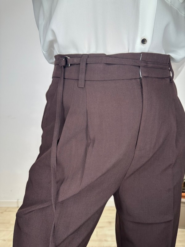PANTALONI CLOE MARRONE