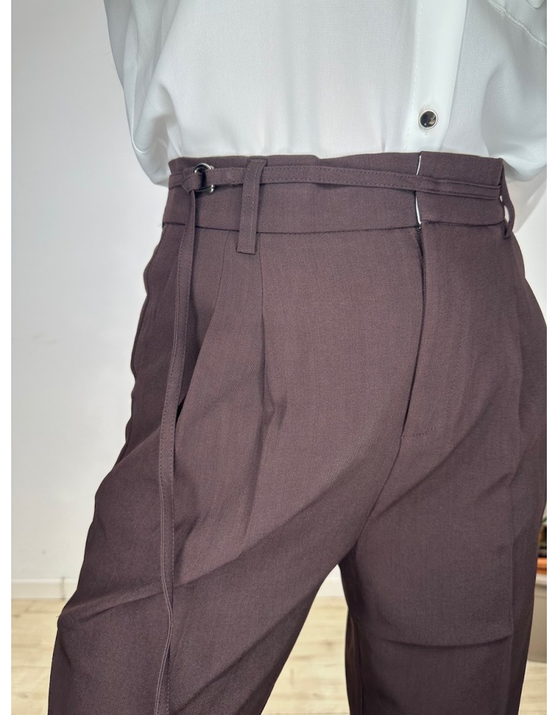 PANTALONI CLOE MARRONE