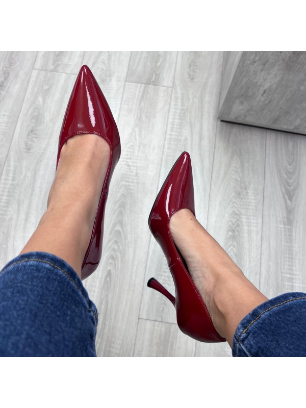 DECOLLETE LUCIDO ROSSO