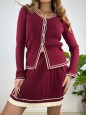 CO ORD SET KLIO BORDEAUX