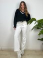PANTALONI JOGGERS SPORT BIANCO