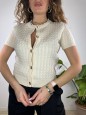 PULL CARDIGAN TRECCINE BEIGE
