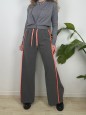 PANTALONI JOGGERS GESSATO