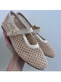 BALLERINA A RETE BEIGE