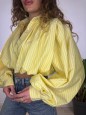 CAMICIA CROP NESY GIALLA