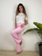 PANTALONI FLARE MARLEN ROSA