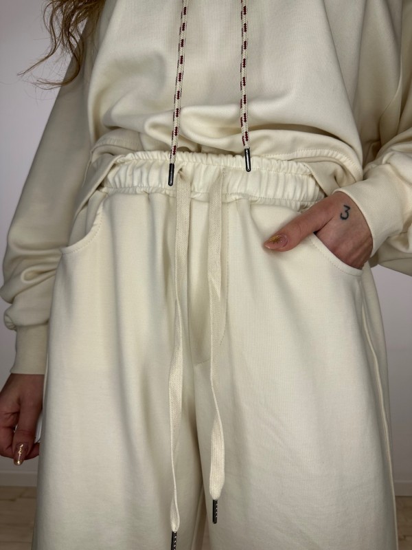 PANTALONI TUTA SIMON LUMINA PANNA