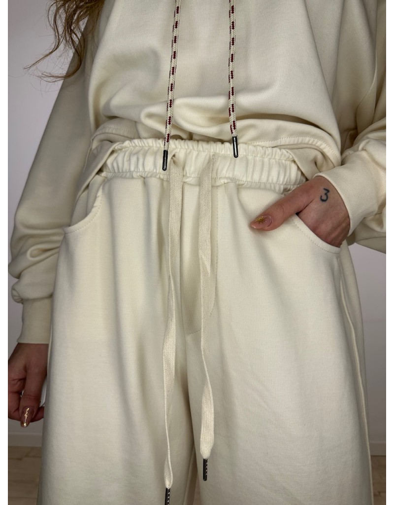 PANTALONI TUTA SIMON LUMINA PANNA