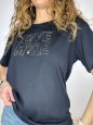 SHIRT LOVE MORE NERA