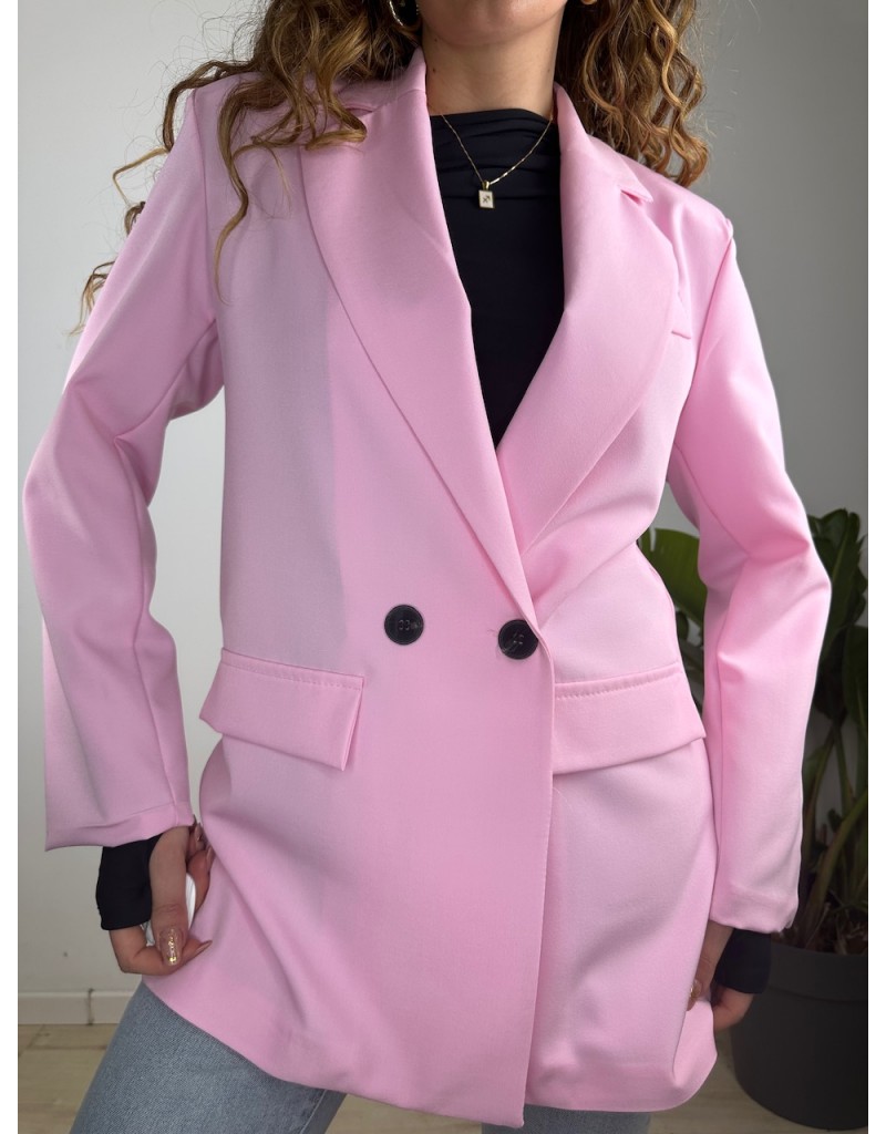 BLAZER DOPPIO PETTO ROSA