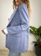BLAZER DOPPIO PETTO AZZURRO