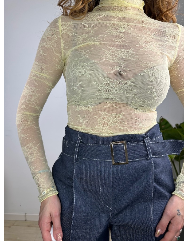 MAGLIA SEMPER PIZZO GIALLA