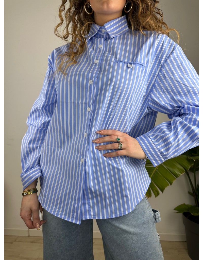 CAMICIA SYRIA CELESTE