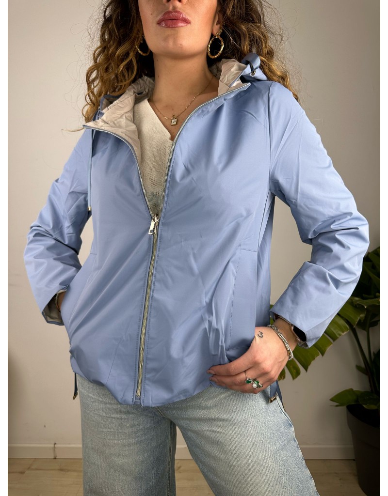 GIUBBINO DOUBLE FACE AZZURRO