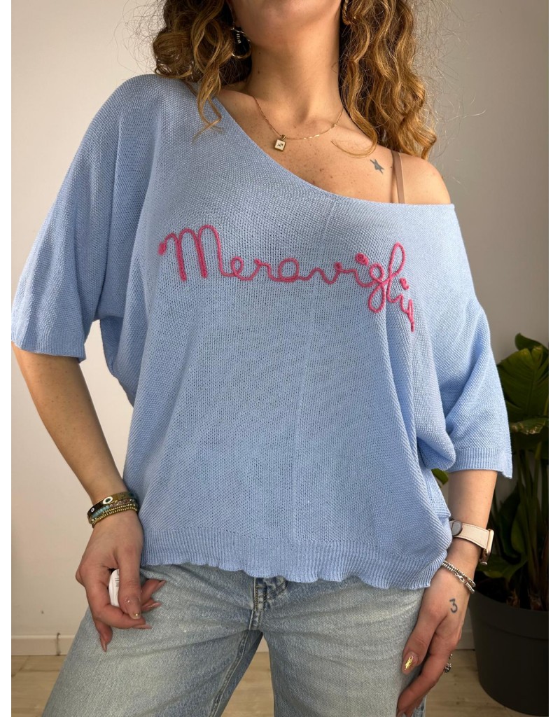 MAGLIA MERAVIGLIA AZZURRA