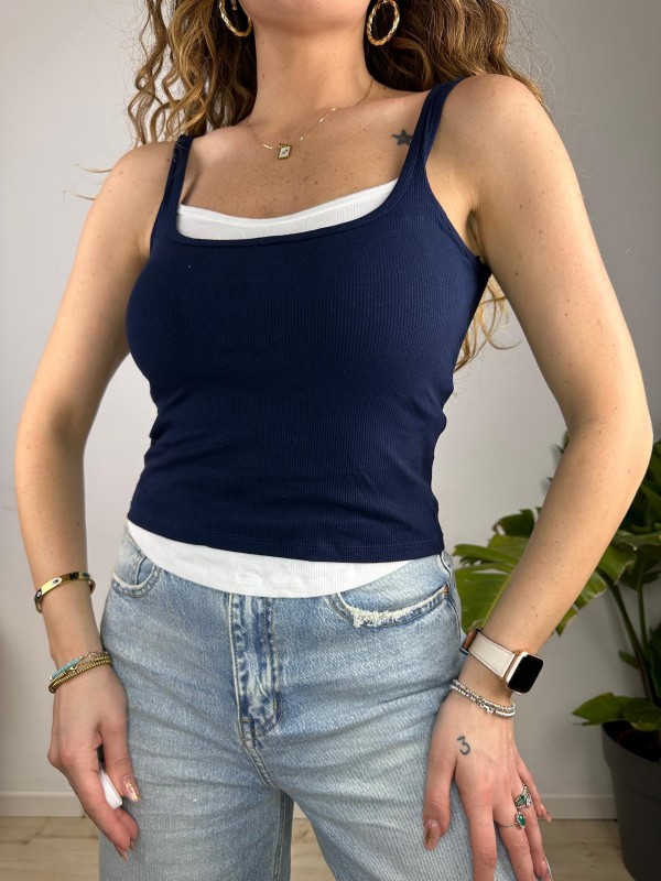 TOP COSTINE BLU