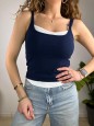 TOP COSTINE BLU